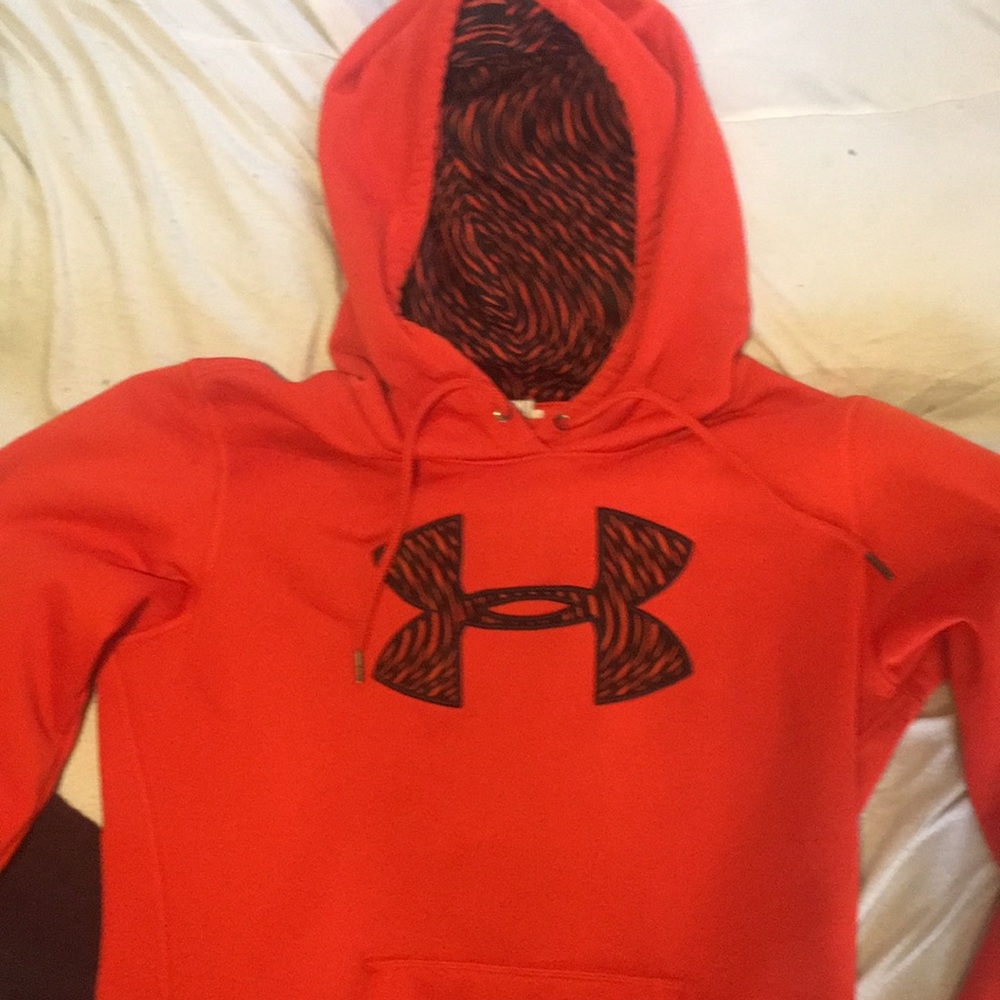 Under armor red hoodie size medium women s